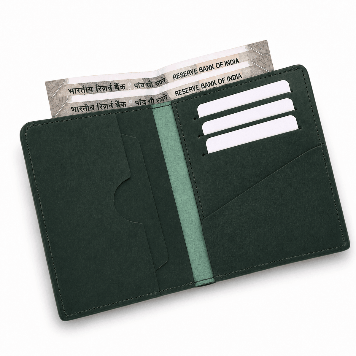 Erno Slim Wallet - Forest Green
