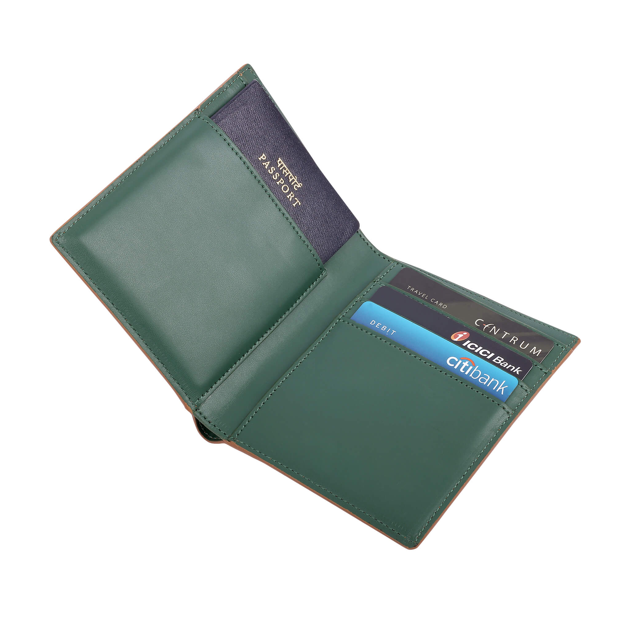 Svenklas Konrad Passport Travel Wallet Cognac