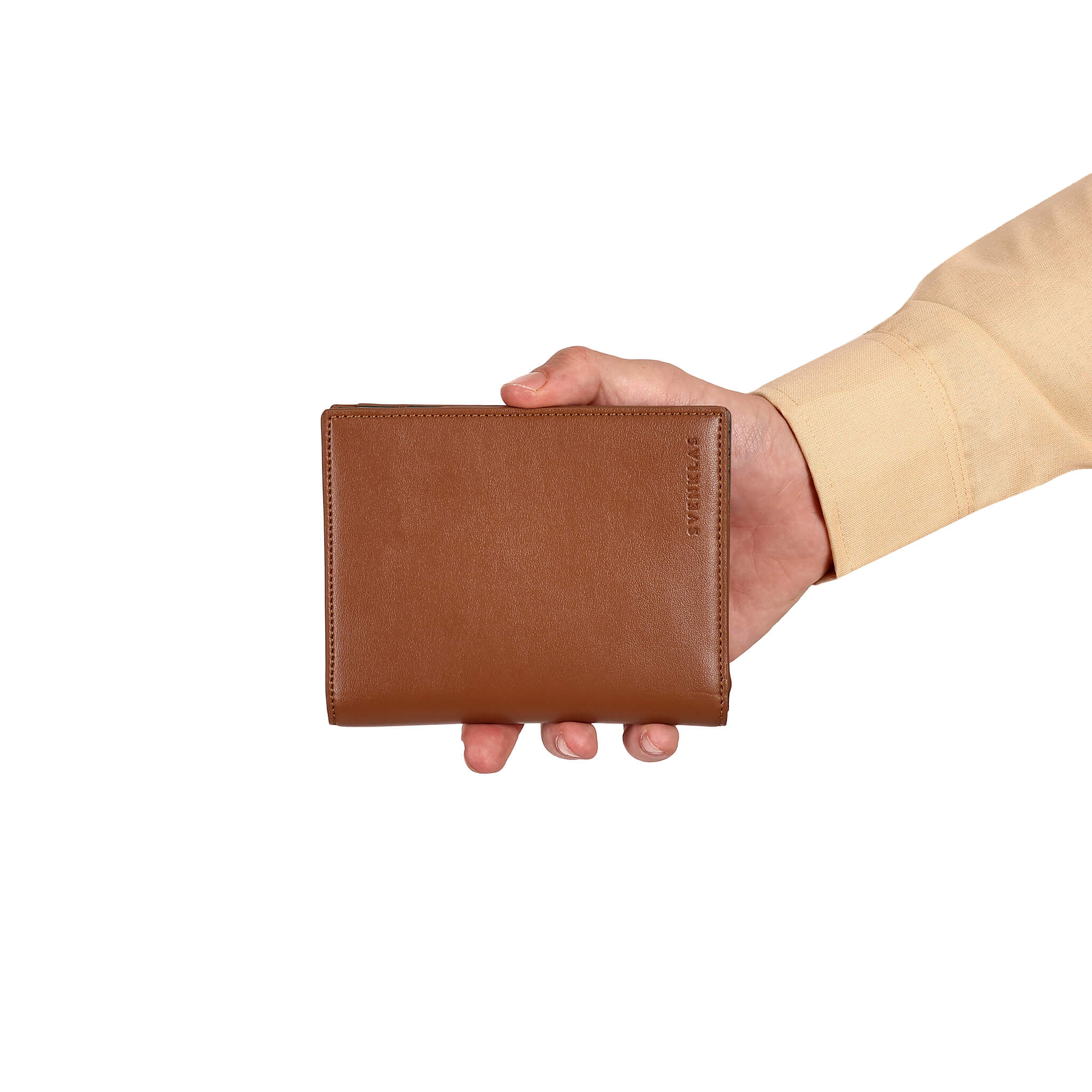Svenklas Konrad Passport Travel Wallet Cognac