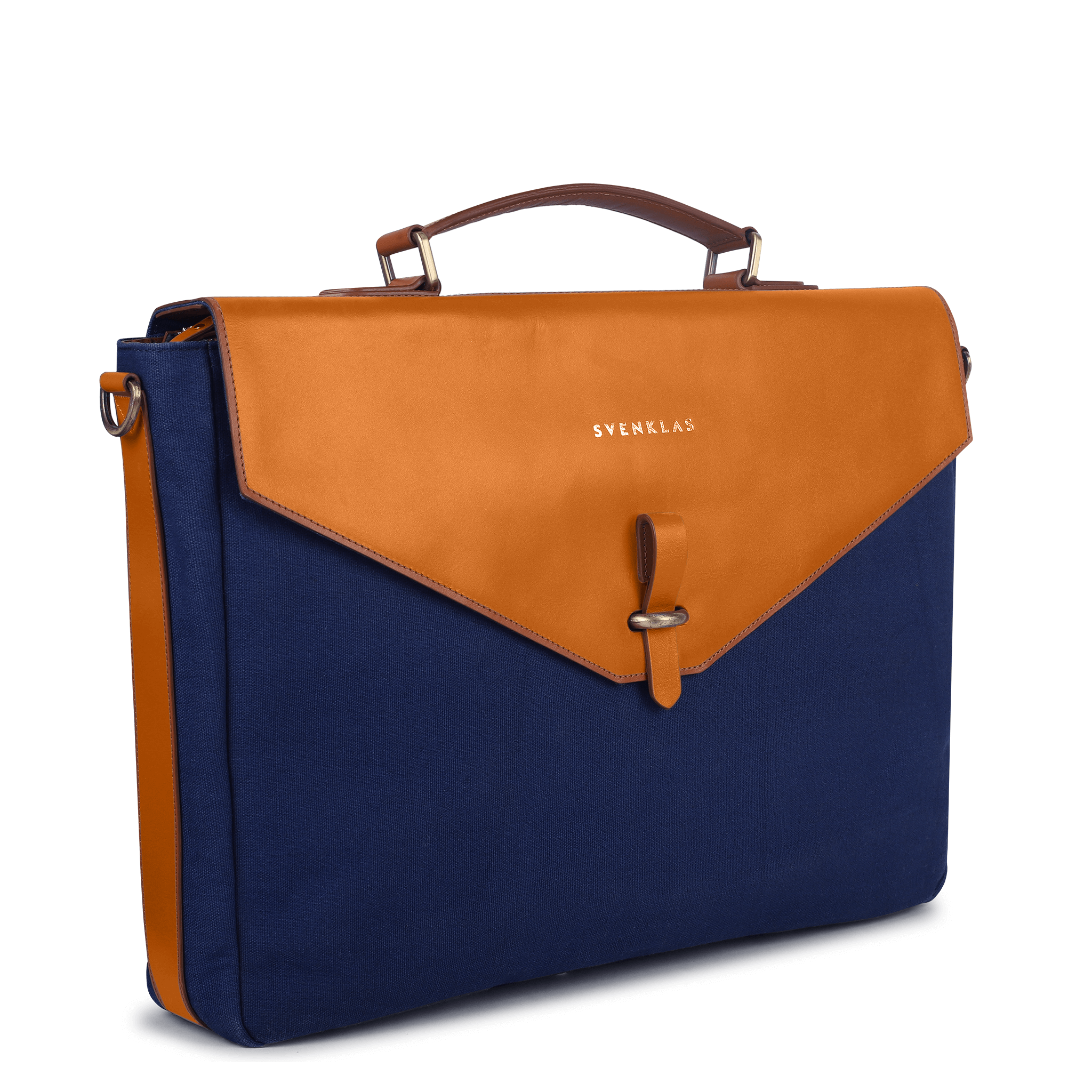 Svenklas astrid cognac blue briefcase