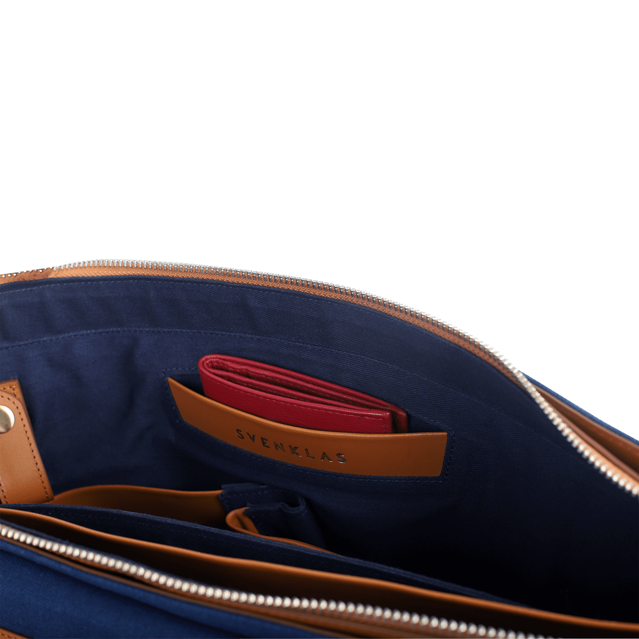 Svenklas astrid cognac blue briefcase