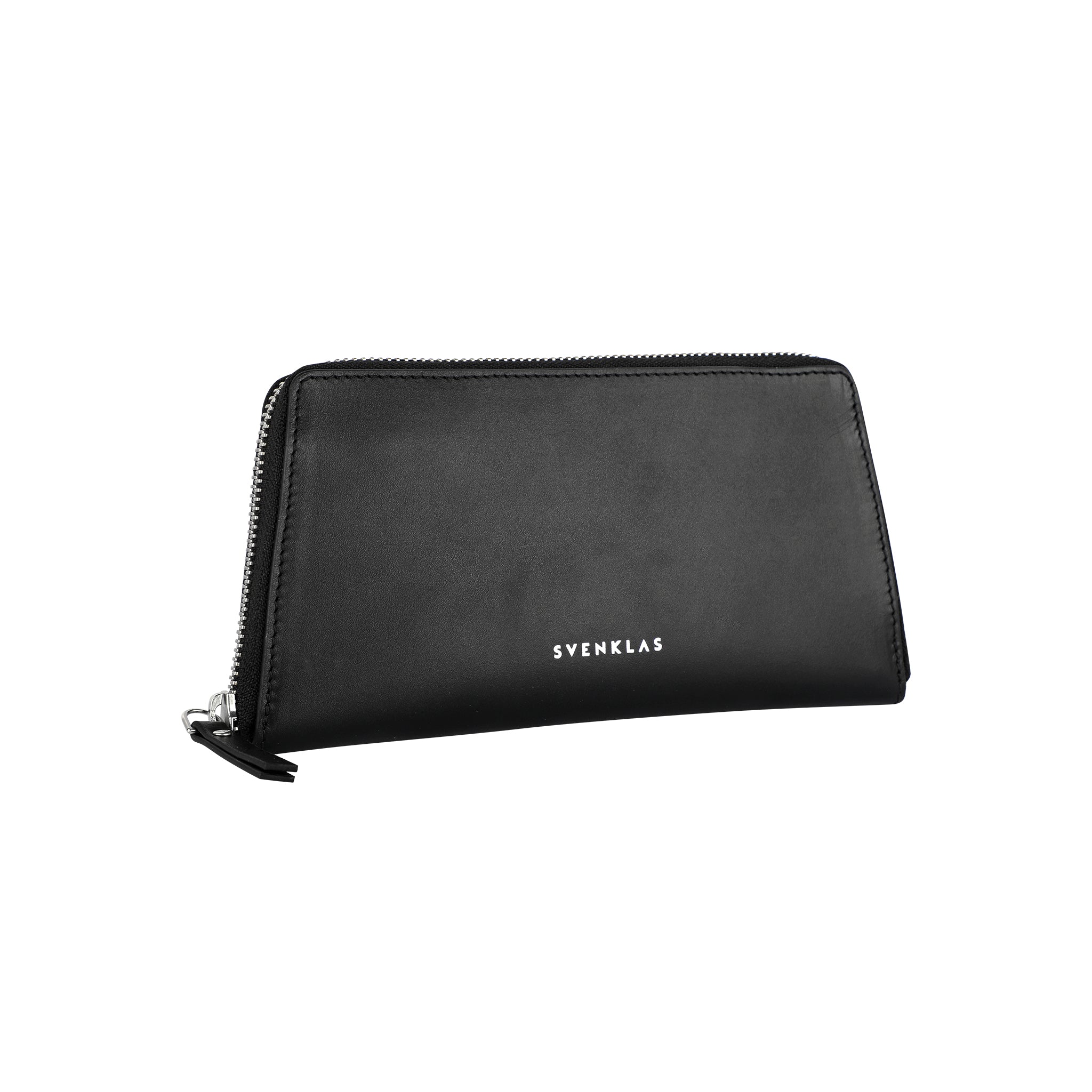 Svenklas Freya Women’s Black Leather Folio Wallet