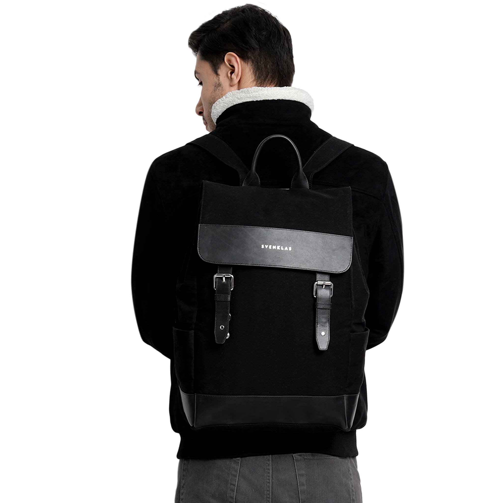 Svenklas amber black backpack