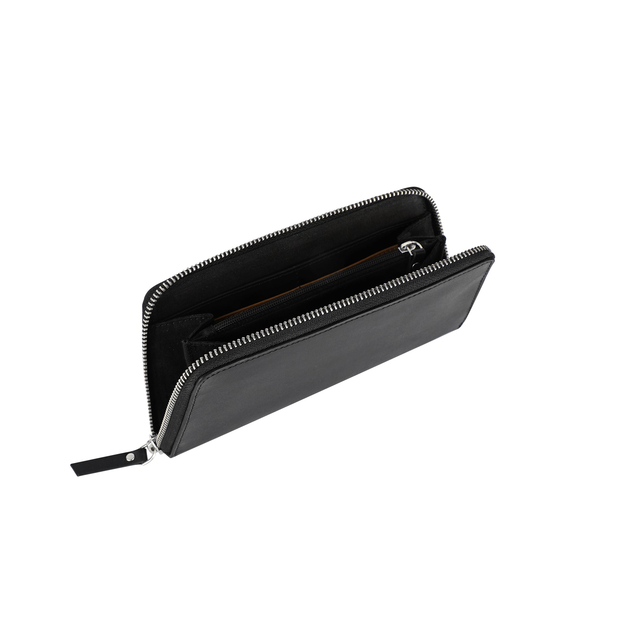 Svenklas Freya Women’s Black Leather Folio Wallet